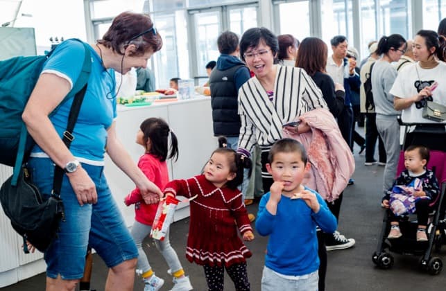 Chinese-speaking families and children attending Go China+